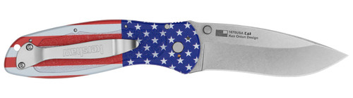 KERSHAW KNIVES/KAI USA KER 1670USA   BLUR - ALUM USA FLAG/SW
