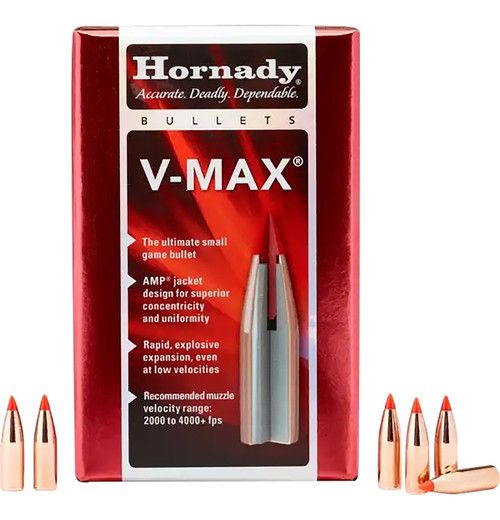 HORNADY MFG CO Hornady 22252 V-Max  22 Cal .224 35 gr V Max 100 Per Box/ 40 Case
