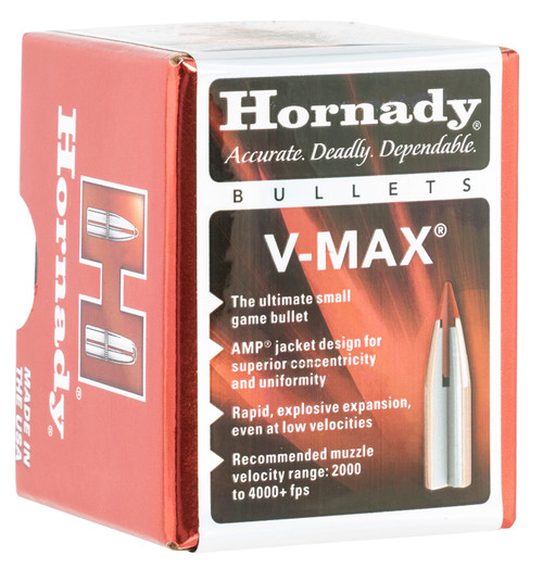 HORNADY MFG CO Hornady 21710 V-Max  17 Cal .172 20 gr V Max 100 Per Box/ 40 Case
