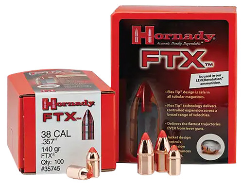HORNADY MFG CO Hornady 45201 FTX  45 Cal .452 250 gr Flex Tip eXpanding 50 Per Box/ 25 Case
