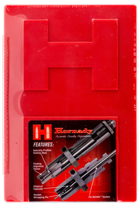 HORNADY MFG CO Hornady 546329 Custom Grade Series III 2 Die Set for 28 Nosler Includes Sizing Seater