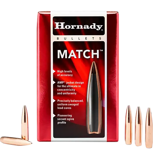 HORNADY MFG CO Hornady 27200 Match  270 Cal .277 110 gr Hollow Point Boat Tail 100 Per Box/ 25 Case