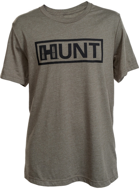 HORNADY MFG CO Hornady 99605XL Hunt T-Shirt OD Green Tri-Blend Short Sleeve XL
