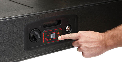 HORNADY MFG CO Hornady 98190 Rapid Safe AR Gunlocker RFID Access Code Key Entry Black Steel Holds 2 Rifles Holds 2 Long Guns 42" L x 15.25" W x 6.75" D