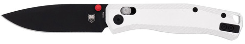 COBRA TEC KNIVES LLC CobraTec Knives CTRGTSIL Regent  EDC 3.25" Flip Open Plain Black TiCN S35VN Blade, 4.25" Silver Aluminum Handle