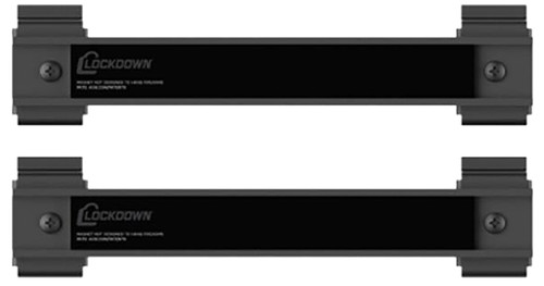 AOB/AMERICAN OUTDOOR BRND Lockdown 1215349 Securewall  Black 8" Steel 2 Pack