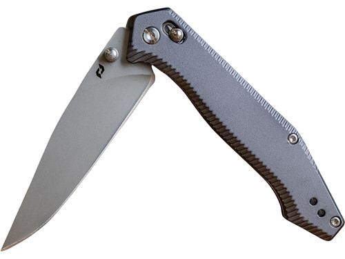 AOB/AMERICAN OUTDOOR BRND Schrade 1215384   3.40" Folding Drop Point Plain Stainless Steel Blade, Black Aluminum Handle