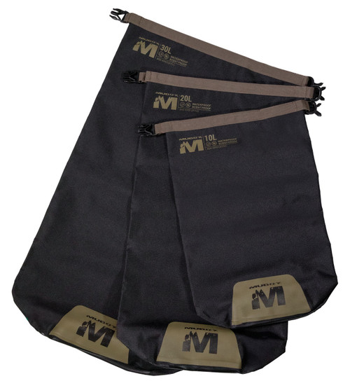 GSM OUTDOORS MUDDY MUD-WDB-SET-BLK      WTRPROOF DRY BAG SET