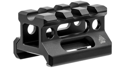 LEAPERS INC (UTG) Leapers MTRSX7S Picatinny Riser  Matte Black Anodized Aluminum Picatinny Mount