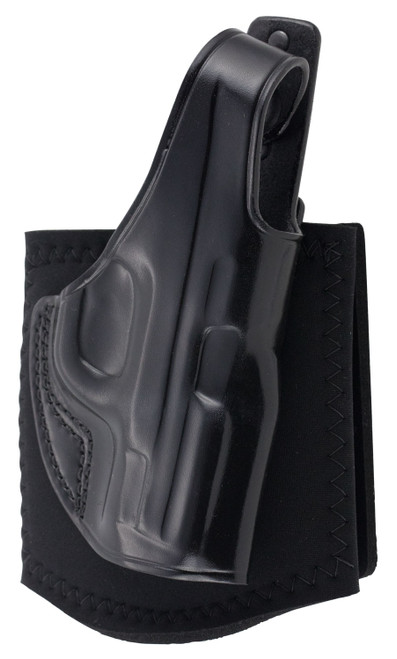 GALCO INTERNATIONAL Galco AG652B Ankle Glove  Size Fits Ankles up to 13" Black Leather Hook & Loop Fits S&W M&P Shield Fits S&W M&P Shield Plus Fits S&W M&P Shield 2.0 Right Hand