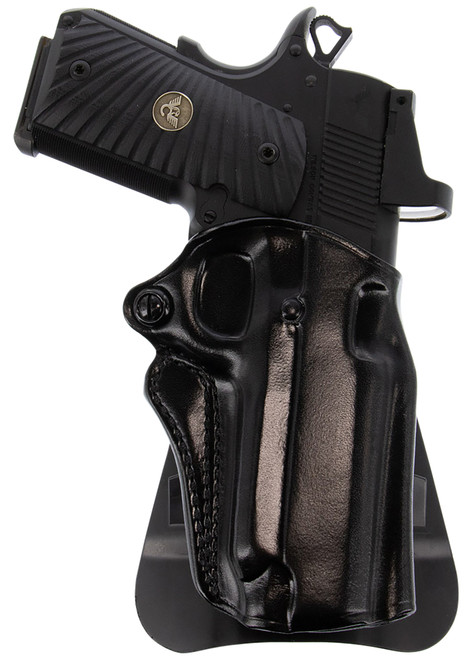 GALCO INTERNATIONAL Galco SM2-800B Speed Master 2.0 OWB Black Leather Paddle Fits CZ P-10M/Glock 43/43x Right Hand