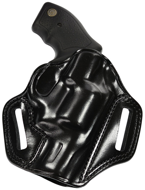 GALCO INTERNATIONAL Galco CM270B Combat Master  OWB Black Leather Belt Slide Fits Browning Hi-Power/Springfield SA-35/Girsan MC P35/Match Right Hand