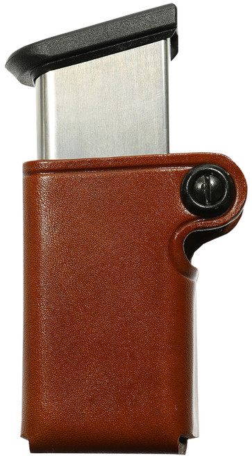 GALCO INTERNATIONAL Galco SMC22 SMC Mag Case Single Tan Leather Belt Loop Compatible w/ Walther P99 Belts 1.75" Wide Ambidextrous Hand