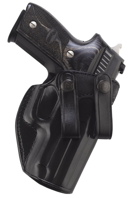 GALCO INTERNATIONAL Galco SUM822B Summer Comfort  IWB Black Leather Belt Loop Fits Sig P320 Compact Fits Beretta APX Fits Sig M18 Right Hand