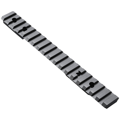WEAVER/RCBS Weaver Mounts 99480 Multi-Slot Base  Extended Black Anodized Aluminum Fits Winchester 70 Long Action