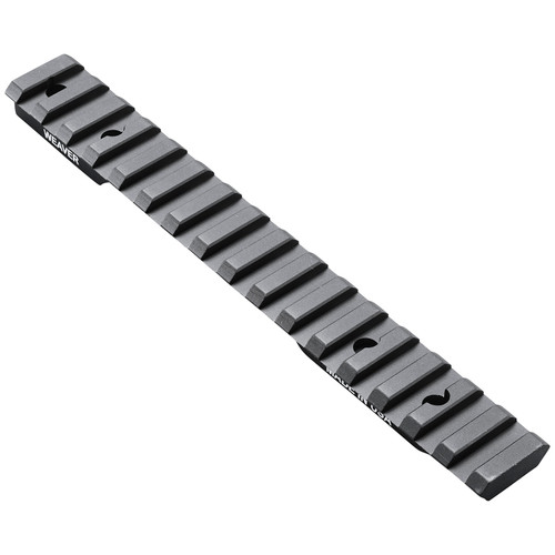 WEAVER/RCBS Weaver Mounts 99481 Multi-Slot Base  Extended Black Anodized Aluminum Fits Winchester 70 Short Action