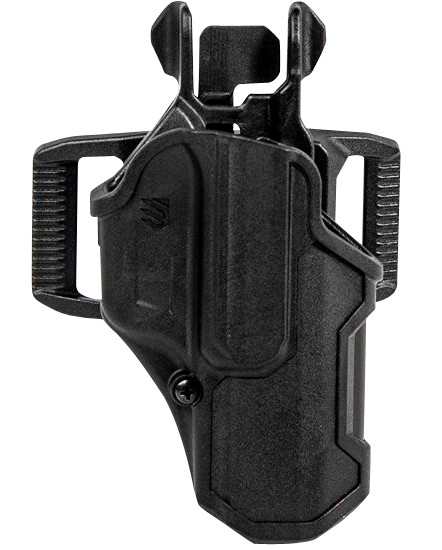 BLACKHAWK/REVELYST Blackhawk 410200BKL T-Series L2C Light Bearing OWB Black Polymer Belt Slide Compatible w/Glock 17/19/22/23/31/32/45/47 Left Hand