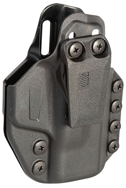 BLACKHAWK/REVELYST Blackhawk 416068BK Stache  IWB Size 68 Black Polymer Belt Clip Compatible w/Glock 43/43X Springfield Hellcat Ambidextrous