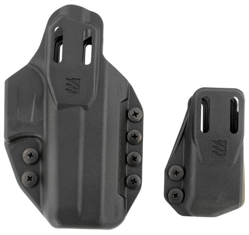 BLACKHAWK/REVELYST Blackhawk 416102BK Stache Premium Kit IWB Size 02 Black Polymer Belt Clip Compatible w/Glock 19/23/32/44/45 Includes Mag Carrier Ambidextrous