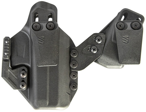BLACKHAWK/REVELYST Blackhawk 416125BK Stache Premium Kit IWB Size 25 Black Polymer Belt Clip Fits S&W M&P 9/40 Ambidextrous