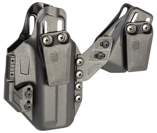BLACKHAWK/REVELYST Blackhawk  Stache Premium Holster Kit IWB Black Polymer Belt Clip Fits Colt 1911 Ambidextrous