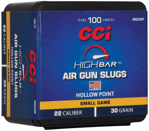 CCI/SPEER/KINETIC CCI ARS22HP High Bar Air Gun Slug 22Cal 30gr Hollow Point 100 Per Box/5 Case