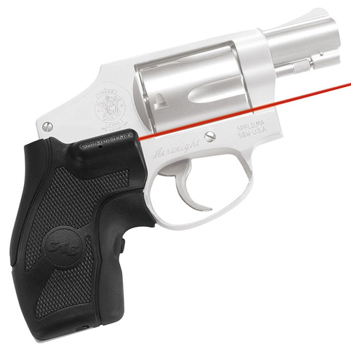 CRIMSON TRACE CORPORATION Crimson Trace 011680 Lasergrips  Fits S&W J Frame Round Butt, Red Laser Black Polymer