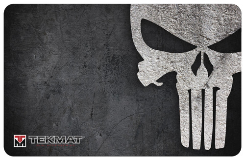 TEKMAT (GSM) TekMat TEKR17PUNISHER Punisher Grunge Cleaning Mat Black/White Rubber 11"x17" Punisher Skull