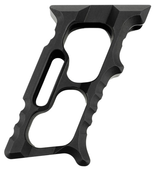 Tyrant CNC TD552BLKM1 Minivert Grip Halo Black Aluminum Fits AR15
