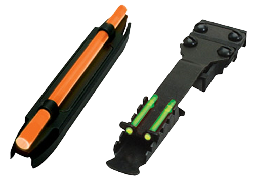 HIVIZ LLC HiViz C4001 C-Series Magnetic Turkey/Deer Sight Set  Black | Orange Fiber Optic Front Sight Green Fiber Optic Rear Sight