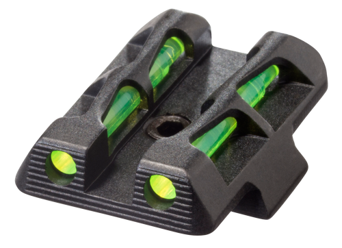 HIVIZ LLC HiViz GLLW11 LiteWave Rear Sight for Glock 42/43 Green Fiber Optic Rear Sight