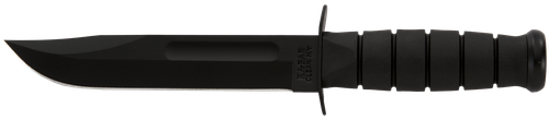 KA-BAR KNIVES INC Ka-Bar 1211 Fighting/Utility  7" Fixed Clip Point Plain Black 1095 Cro-Van Blade, Black Kraton G Handle, Includes Sheath