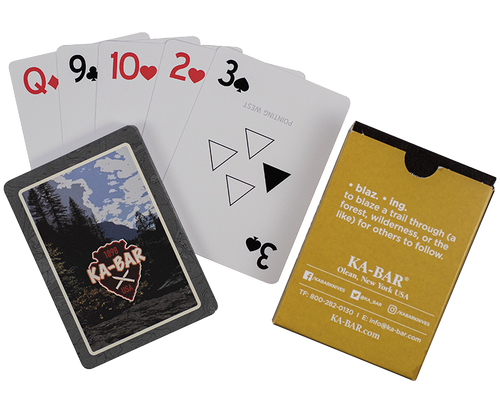 KA-BAR KNIVES INC Ka-Bar 9914 Ka-Bar Playing Cards Multi-Color 3.50" Doubles as Trail Markers