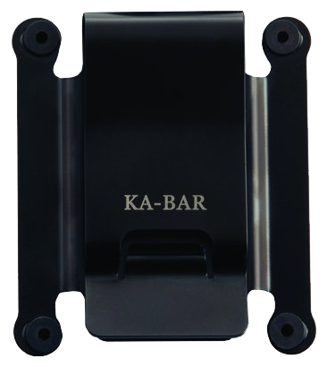 KA-BAR KNIVES INC Ka-Bar 1480CLIP Belt Clip  For Ka-Bar TDI/Hinderer/Becker, Black Metal