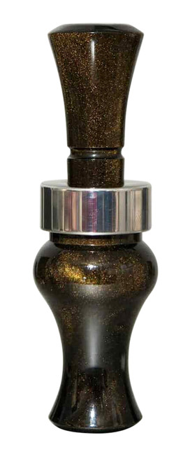 ECHO CALLS INC Echo Calls 78905 Meat Hanger  Double Reed Mallard Sounds Attracts Ducks Black Gold Pearl Acrylic