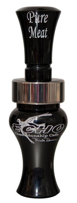 ECHO CALLS INC Echo Calls 79019 Pure Meat  Open Call Double Reed Mallard Sounds Attracts Ducks Black Acrylic