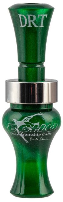 ECHO CALLS INC Echo Calls 79021 Timber  Double Reed Mallard Hen Sounds Attracts Ducks Green Pearl Acrylic