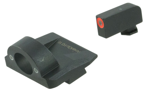 AMERIGLO LLC AmeriGlo GL5225 Ghost Ring Sight Set for Glock  Green Tritium Orange Outline Front Sight-Green Tritium Rear Sight