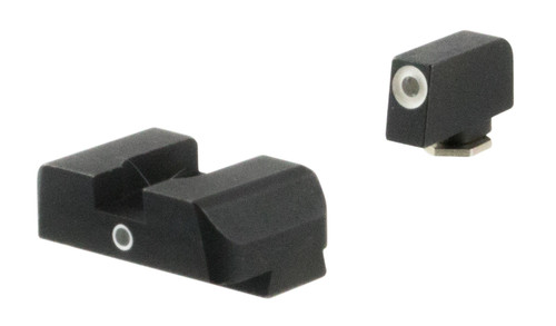 AMERIGLO LLC AmeriGlo GL5101 i-Dot Sight  Set for Glock  Green Tritium White Outline Front Sight-Green Tritium Rear Sight
