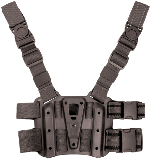 BLACKHAWK/REVELYST Blackhawk 432000PBK Tactical Holster Platform Black Carbon Fiber Leg Mount Fits Blackhawk Concealment/Duty Holsters