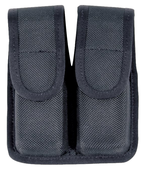BLACKHAWK/REVELYST Blackhawk 44A000BK Double Mag Pouch  Black Cordura Compatible w/Single Stack/9mm/40/45
