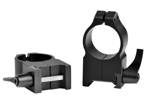WARNE SCOPE MOUNTS Warne 203LM Vertical Rings Maxima Matte Black 1" Extra High Quick Detach 0 MOA