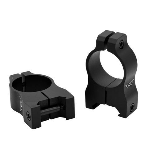 WARNE SCOPE MOUNTS Warne V402M Scope Rings Vapor Matte Black 1" High 0 MOA