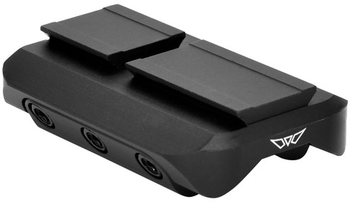 WARNE SCOPE MOUNTS Warne 6112M Red Dot Reflex Mount Shotgun Rib Black Anodized Aluminum Fits Mini RDR Sights w/ACRO Interface