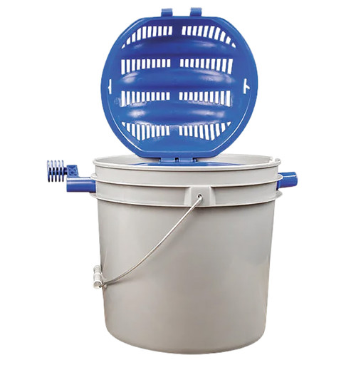 AOB/AMERICAN OUTDOOR BRND Frankford Arsenal 507565 Quick-N-Ez Rotary Sifter Kit 3.5 Gallon Gray Plastic