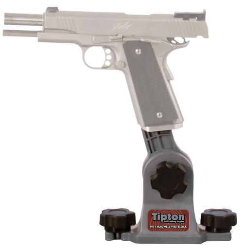 AOB/AMERICAN OUTDOOR BRND Tipton 558080 1911 Mag Well Vise Block Gun Vise Handgun Firearm Gray/Red Polymer