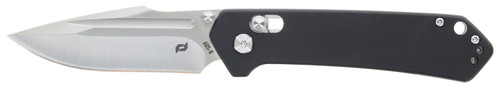 AOB/AMERICAN OUTDOOR BRND Schrade 1182620 Divergent  3.06" Folding Modified Drop Point Plain Satin AUS-8A SS Blade 4.31" Black G10 Handle