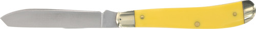 AOB/AMERICAN OUTDOOR BRND Old Timer 1180011 Gunstock Trapper 3" Plain Stainless Steel Blade Yellow