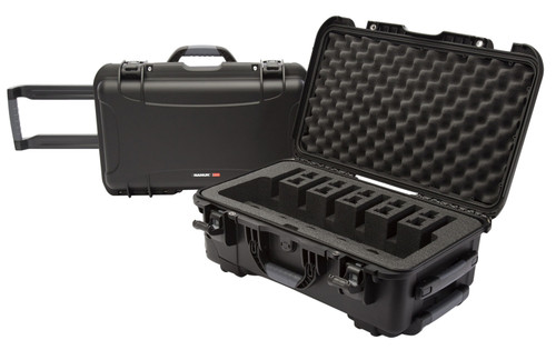 NANUK GEAR PROTECTION USA Nanuk 9356UP1 935 6 Up Pistol Case Black Polymer w/ Closed-Cell Foam Padding 22" L x 14" W x 9" H Interior Dimensions