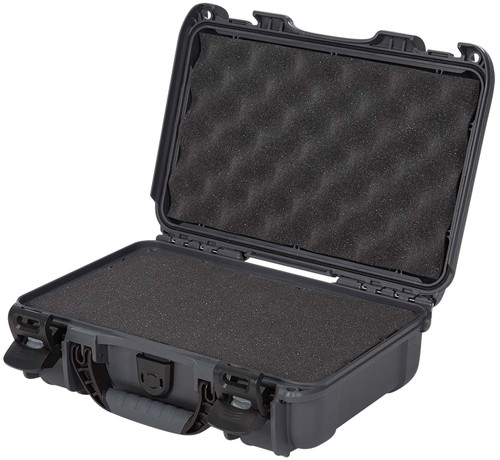 NANUK GEAR PROTECTION USA Nanuk 9091007 909  Waterproof & Airline Approved Graphite Resin w/ Cubed Foam 11.44" L x 7" W x 3.68" H Interior Dimensions